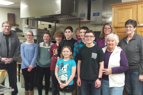 Our Middle Schoolers at St. Paul’s Soup Kitchen
