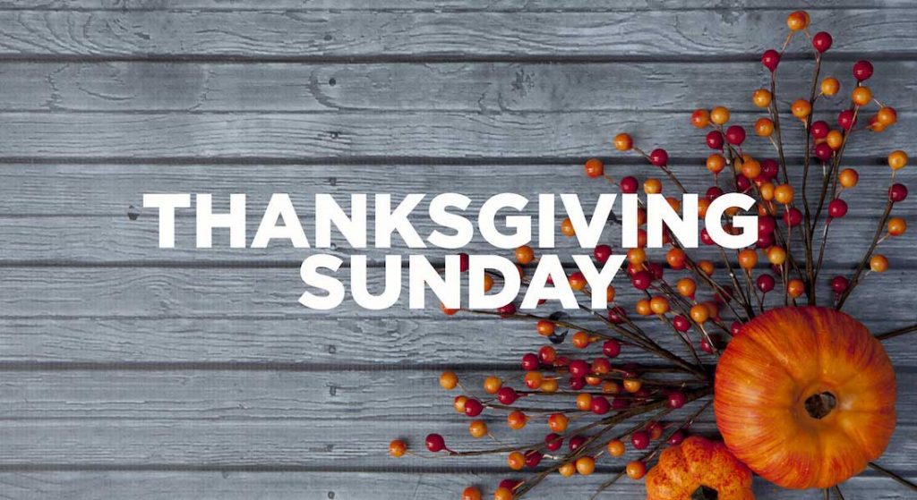Thanksgiving Sunday Nov. 18 Central Congregational Church UCC