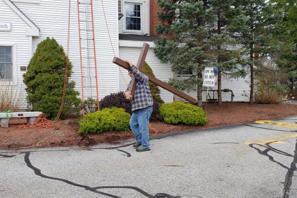 Pick up your cross, Jim, and follow me.